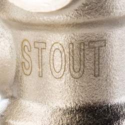 Узел нижнего подключения радиатора STOUT для однотрубной системы, прямой 3/4 - купить в Екатеринбурге