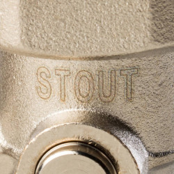 Узел нижнего подключения радиатора STOUT для двухтрубной системы, угловой 3/4'' - купить в Екатеринбурге