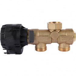 Комплект трехходового клапана STOUT для котла + бойлера 3/4 Kvs 4,4 м3/ч SFB-0001-000001 - купить в Екатеринбурге