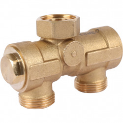 Комплект трехходового клапана STOUT для котла + бойлера 3/4 Kvs 4,4 м3/ч SFB-0001-000001 - купить в Екатеринбурге