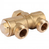 Комплект трехходового клапана STOUT для котла + бойлера 3/4 Kvs 4,4 м3/ч SFB-0001-000001 - купить в Екатеринбурге