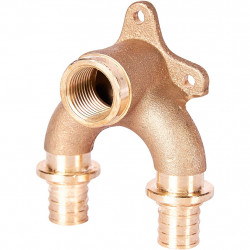 SFA-0040-002012 STOUT Проточный настенный угольник 20x1/2 бронзовый для труб из сшитого полиэтилена (340034G042028B) - купить в 