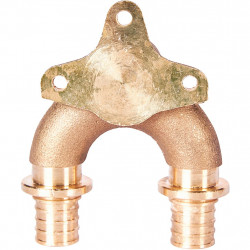 SFA-0040-002012 STOUT Проточный настенный угольник 20x1/2 бронзовый для труб из сшитого полиэтилена (340034G042028B) - купить в 
