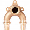 SFA-0040-002012 STOUT Проточный настенный угольник 20x1/2 бронзовый для труб из сшитого полиэтилена (340034G042028B) - купить в 