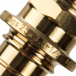 Переходник STOUT с наружной резьбой 25xR 1/2 для труб из сшитого полиэтилена аксиальный - купить в Екатеринбурге