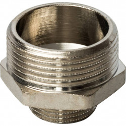 Ниппель НН STOUT переходной никелированный 1 1/4X3/4 - купить в Екатеринбурге