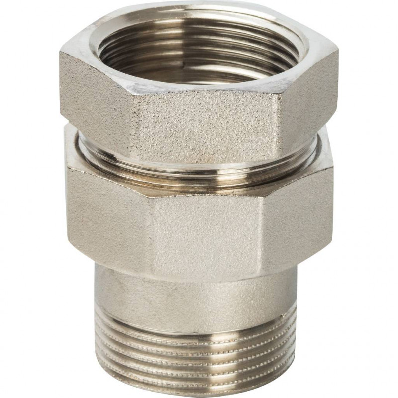 Разъемное соединение STOUT американка ВН никелированное, уплотнение под гайкой 1 1/2 o-ring кольцо - купить в Екатеринбурге