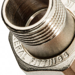 Разъемное соединение STOUT американка ВН 1/2 никелированное, уплотнение под гайкой o-ring кольцо - купить в Екатеринбурге