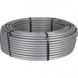 Труба стабильная STOUT PEX 20x2,9 (бухта 100 м), серая - купить в Екатеринбурге
