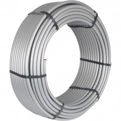 Труба стабильная STOUT PEX 20x2,9 (бухта 100 м), серая - купить в Екатеринбурге