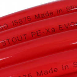 Труба из сшитого полиэтилена STOUT PEX с кислородным слоем, красная, 20х2,0 (520 м) - купить в Екатеринбурге
