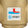 Термостатический смесительный клапан STOUT G 1 1/4 НР 60°С - купить в Екатеринбурге