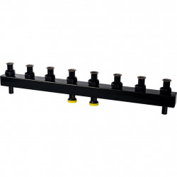 SDG-0016-004004 STOUT Стальной распределительный коллектор 4 отопительных контура. В теплоизоляции DN 25 - купить в Екатеринбург