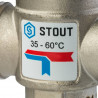 Термостатический смесительный клапан для систем отопления и ГВС STOUT 1 НР 35-60°С KV 1,6 - купить в Екатеринбурге