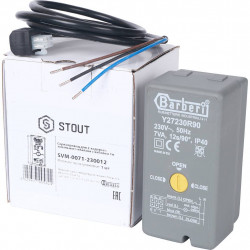 STOUT Сервопривод для 2-ходовых зональных клапанов, 230V, время движения 12 сек., 1м. - купить в Екатеринбурге