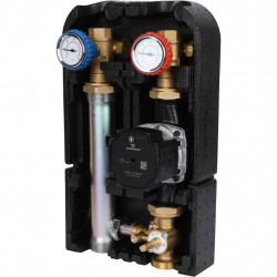 STOUT SDG-0003 Насосная группа с 3-х ходовым приводным смесителем 1"с насосом Grundfos UPM3 Hybrid 25-70 - купить в Екатеринбург