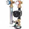 STOUT SDG-0003 Насосная группа с 3-х ходовым приводным смесителем 1"с насосом Grundfos UPM3 Hybrid 25-70 - купить в Екатеринбург