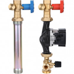 STOUT SDG-0003 Насосная группа с 3-х ходовым приводным смесителем 1"с насосом Grundfos UPM3 Hybrid 25-70 - купить в Екатеринбург