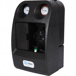 STOUT SDG-0003 Насосная группа с 3-х ходовым приводным смесителем 1"с насосом Grundfos UPM3 Hybrid 25-70 - купить в Екатеринбург