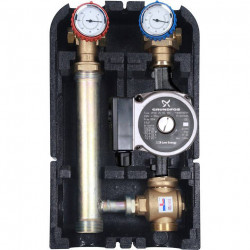 Насосная группа STOUT SDG-0014 для твердотопливных котлов 1 с насосом Grundfos UPSO 25-65 в теплоизоляции - купить в Екатеринбур