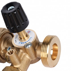 STOUT SDG-0007 Насосная группа с 3-х ходовым приводным смесителем 1" с насосом Grundfos UPM3 Hybrid 25-70 - купить в Екатеринбур