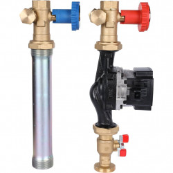 STOUT SDG-0001 Насосная группа с прямым контуром 1" с насосом Grundfos UPM3 Hybrid 25-70 - купить в Екатеринбурге