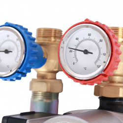 STOUT SDG-0007 Насосная группа с 3-х ходовым приводным смесителем 3/4" с насосом Grundfos UPSO 15-65 130 - купить в Екатеринбург