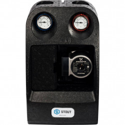 STOUT SDG-0001 Насосная группа с прямым контуром 1" с насосом Grundfos UPSO 25-65 в теплоизоляции - купить в Екатеринбурге