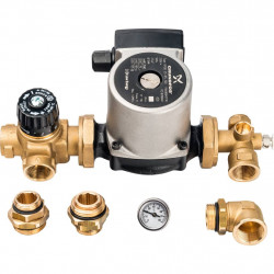 *SDG-0020-001002 STOUT Насосно-смесительный узел с термостатическим клапаном Grundfos UPSO 25-65 130 - купить в Екатеринбурге
