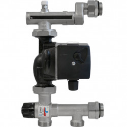STOUT SDG-0120-005011 STOUT Насосно-смесительный узел с термостатическим клапаном 20-55°C, с насосом UPSO 25-65, 130 mm - купить