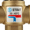 STOUT Насосно-смесительный узел с термостатическим клапаном 20-43°C, без насоса - купить в Екатеринбурге