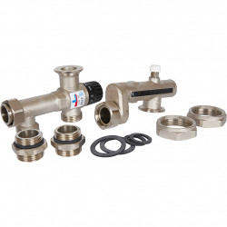 STOUT SDG-0120-005010 STOUT Насосно-смесительный узел с термостатическим клапаном 20-55°C, без насоса - купить в Екатеринбурге