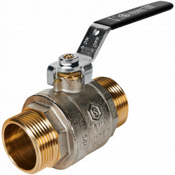 Кран шаровой полнопроходной STOUT НР/НР ручка рычаг 1 1/4 - купить в Екатеринбурге