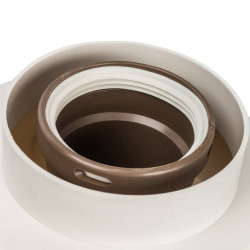 *SCA-8080-210002 STOUT Элемент дымохода DN80/80 адаптер для подкл. разд. труб (совместимый Baxi ) PP-Ryton - купить в Екатеринбу