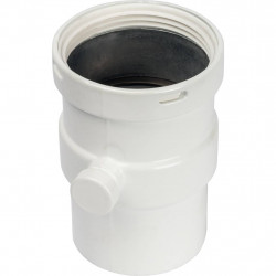 *SCA-0080-020135 STOUT Элемент дымохода горизонтальный DN80 п/м с патрубком для отвода конденсата - купить в Екатеринбурге