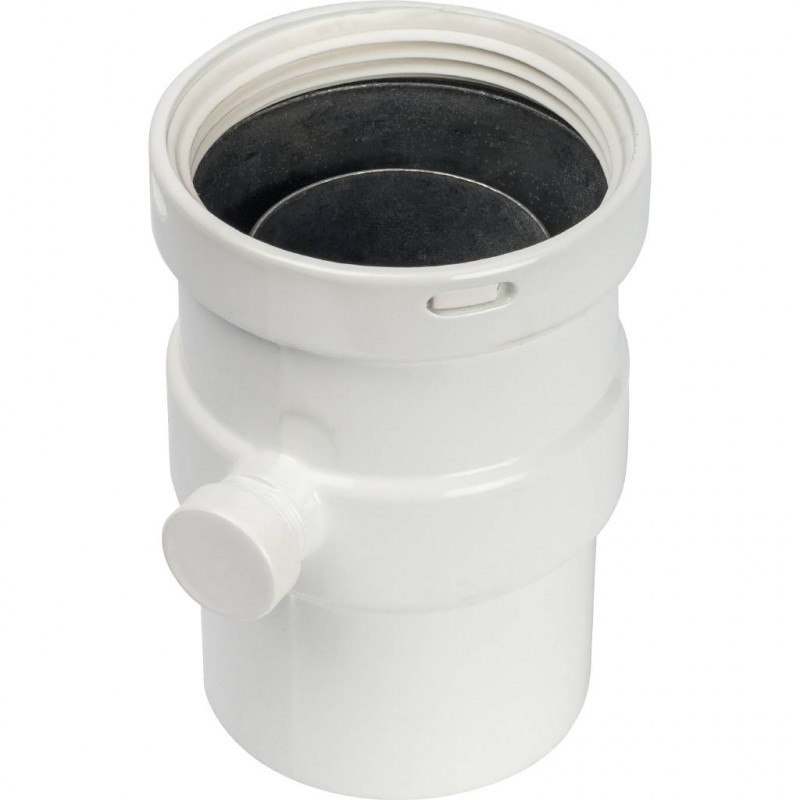 *SCA-0080-020137 STOUT Элемент дымохода вертикальный D80 п/м с патрубком для отвода конденсата - купить в Екатеринбурге
