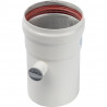 *SCA-0080-010125 STOUT Элемент дымохода DN80 труба 125 мм п/м с ревизионным патрубком - купить в Екатеринбурге