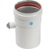 *SCA-0080-010125 STOUT Элемент дымохода DN80 труба 125 мм п/м с ревизионным патрубком - купить в Екатеринбурге
