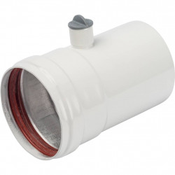 *SCA-0080-010125 STOUT Элемент дымохода DN80 труба 125 мм п/м с ревизионным патрубком - купить в Екатеринбурге