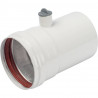 *SCA-0080-010125 STOUT Элемент дымохода DN80 труба 125 мм п/м с ревизионным патрубком - купить в Екатеринбурге