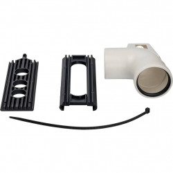 *SCA-8080-121090 STOUT Элемент дымохода конденсац.угол 87° DN80 м/п PP-FE с кронштейном - купить в Екатеринбурге