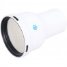 *SCA-8080-006080 STOUT Элемент дымохода конденсац.адаптер увелич. DN60/80 134 мм м/п - купить в Екатеринбурге