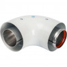 Адаптер для котла угловой STOUT DN60/100 90° коаксиальный (совместимый с Vaillant, Protherm NEW)(с логотипом) - купить в Екатери