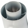 Элемент дымохода отвод коаксиальный STOUT 90° DN60/100, п/м уплотнения и хомут в комплекте (с логотипом) - купить в Екатеринбург