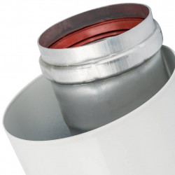 Труба коаксиальная STOUT DN60/100 250 мм п/м, уплотнения и хомут в комплекте - купить в Екатеринбурге