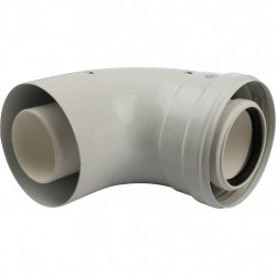 Конденсационный угол STOUT 90° DN60/100 м/п с инспекционным окном PP-FE - купить в Екатеринбурге