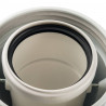 *SCA-8610-240090 STOUT Элемент дымохода конденсац. адаптер 90° DN60/100 м/п PP-AL с фланцем (совместим. с Bosch) - купить в Екат
