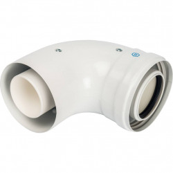 Конденсационное колено STOUT 90°/ адаптер 90° DN60/100 м/п PP-FE (совместим. с Baxi,Viessmann) - купить в Екатеринбурге