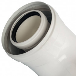 Конденсационное колено STOUT 90°/ адаптер 90° DN60/100 м/п PP-FE (совместим. с Baxi,Viessmann) - купить в Екатеринбурге