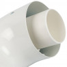 Конденсационный адаптер 90° STOUT DN60/100 м/п PP-FE c хомутом (совместим. с Vaillant, Ariston) - купить в Екатеринбурге